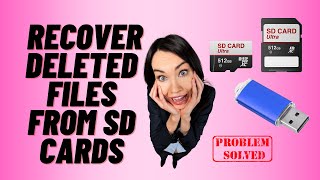 How to Recover Deleted Files From SD Cards [upl. by Cogswell]