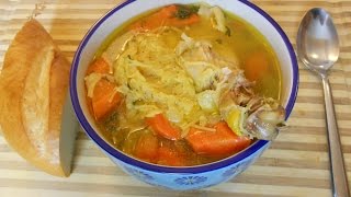 Sopa De Pollo Casera Al Estilo De Gloria [upl. by Yleik]