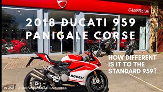 2018 DUCATI PANIGALE 959 CORSE is it a better bike than the standard 959 [upl. by Sinoda]