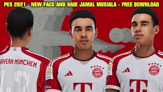 PES 2021  NEW FACE AND HAIR JAMAL MUSIALA  By KODIGO FACEMAKER  4K [upl. by Thirzia]