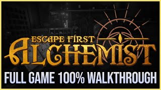 Escape First Alchemist Full Game Walkthrough  All Achievements amp Collectibles [upl. by Akalam606]