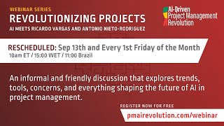 Webinar Series Revolutionizing Projects  September Edition [upl. by Bliss538]