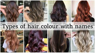 Types of hair colour with names • Hair colour for Indian skin tone • STYLE POINT [upl. by Seni]