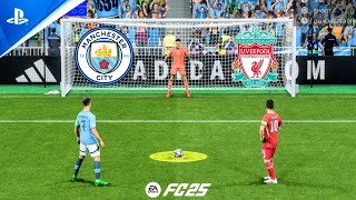 FC 25  Manchester City vs Liverpool  UCL FINAL  Ronaldo vs Messi  Penalty Shootout  PS5 [upl. by Anawahs978]