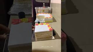 ഒരു cake നെ 3 cake ആക്കിയാലോ cakeshorts cakecutting cakedecorater squarecake trendingcake [upl. by Marysa]