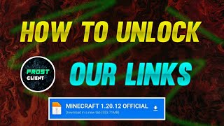 How To Unlock My GPLINKS  TOOLBOX Link Unlock 🔓 FROSTCLIENT MCPE [upl. by Adolf]