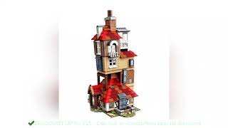 New Burrow Alley high difficulty DIY building blocks interspersed and assembled 75980 ch [upl. by Ibbison835]