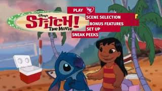 Disney Pixar Stitch The Movie 2010 DVD Menu Walkthrough [upl. by Attolrac]