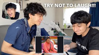 IMPOSSIBLE TRY NOT TO LAUGH CHALLENGE WITH MY BROTHER WATER IN MOUTH [upl. by Chak348]