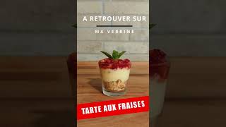 016 VERRINE TARTE AUX FRAISES CREME GALETTE MENTHE [upl. by Janka]