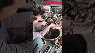 HF Deluxe self start clutch plate fitting [upl. by Susie]