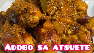 ADOBO SA ATSUETE  THE BEST ADOBO RECIPE  MRS GALANG RECIPE lutongbahay bicolana [upl. by Lledyr466]