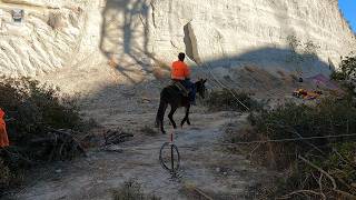 Συντροφιά με το μουλάρι Αθανασία στη Διώρυγα της Κορίνθου [upl. by Desdamona]