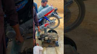 Diesel Engine Starting With Bike Help engine starting bike shorts [upl. by Lelah]