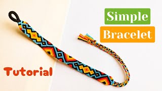 HOW TO MAKE FRIENDSHIP BRACELET  DIAMOND BRACELET  PATTERN 37141 [upl. by Ycnuahc]