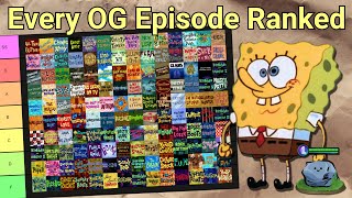 Ranking Every OG SpongeBob Episode from WORST to BEST 142 Episode Tier List [upl. by Reinertson862]