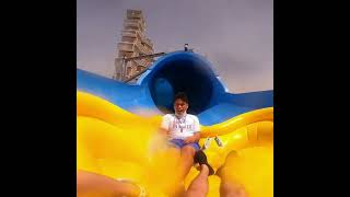 Family Water Slide in Aquaventures Waterpark Dubai shorts [upl. by Aicirt305]