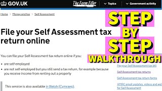 How To File Self Assessment Tax Return 💷📄 [upl. by Nonnac383]