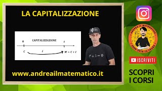 Concetti base la Capitalizzazione MATEMATICA FINANZIARIA [upl. by Ailedamla]