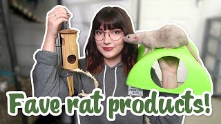 My top favourite items to use with pet rats [upl. by Nyltiac996]