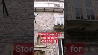 Ancient Italian stone house with balcony view and cellar for sale in Italy Molise €32k Tour [upl. by Hgeilhsa]