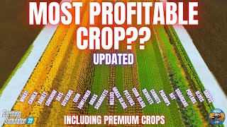 MOST PROFITABLE CROPS TEST  Farming Simulator 22 [upl. by Pauwles]