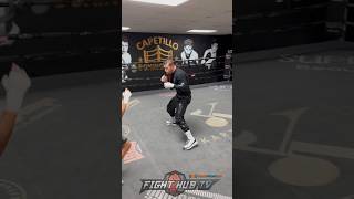 Canelo Álvarez FINAL WORKOUT for Jermell Charlo looks FAST [upl. by Yecad]