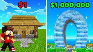 1 vs 1000000 Hotel in Minecraft [upl. by Eugor]