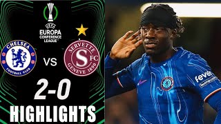 Chelsea vs Servette 20 Highlights Conference League  chelsea vs servette [upl. by Retsbew248]