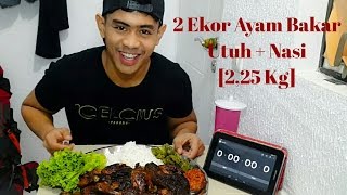 MUKBANG  2 Ekor Ayam Bakar Utuh  Nasi [upl. by Swope]