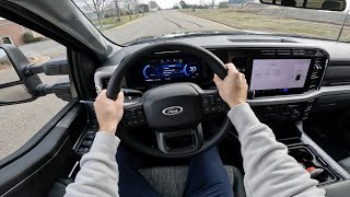 2023 Ford F250 Crew Cab XLT Tremor POV Drive Impressions and ASMR [upl. by Valenba]