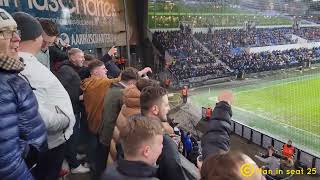 Leicester fans chants in Randers  UEFA Conference League 202122 [upl. by Yddub]