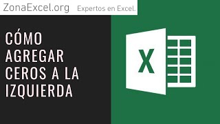 AGREGAR PONER CEROS A LA IZQUIERDA DE UN NUMERO TRUCO Ejemplo Sencillo  Curso Excel [upl. by Kleiman60]