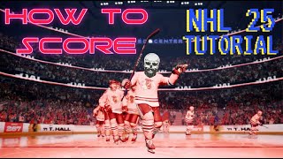 HOW TO SCORE GOALS IN NHL 25 Key Guide [upl. by Hplodnar542]