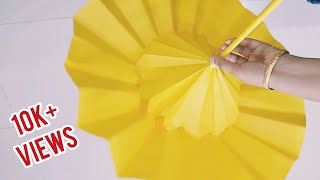 How to make big paper umbrella sunumbrella [upl. by Akahs]