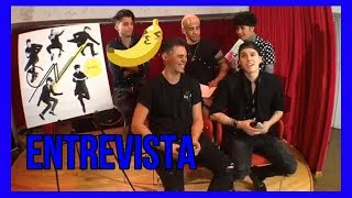 CNCO ENTREVISTA  GRAMMYINGLESBANANACHRISDIELBOB ESPONJA [upl. by Idihsar]