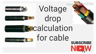 How to calculate voltage drop in electrical cable cable sizing calculations part2 [upl. by Anom]