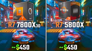 RYZEN 7 7800X3D vs RYZEN 7 5800X  Test in 6 Games [upl. by Aenaj326]