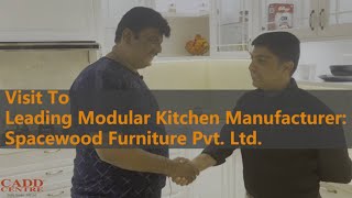 Visit To Leading Modular Kitchen Manufacturer  Spacewood Furniture Pvt Ltd [upl. by Saxela]