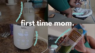 INCREASING BREAST MILK PUMPING SCHEDULE BLOW OUTS 🫠  REALISTIC FIRST TIME MOM VLOG [upl. by Straus]