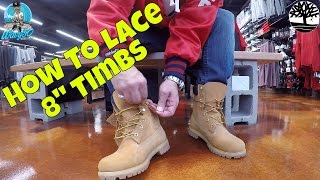 HOW TO LACE TIMBERLANDS  20 BELOW CONSTRUCTS [upl. by Alcinia]