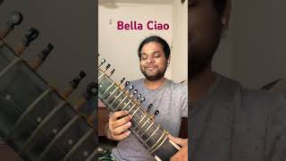 Bella Ciao Sitar Cover  Sitar Short [upl. by Acisse]