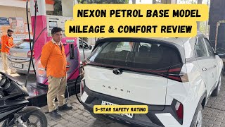 Nexon Petrol Base Model  Mileage amp Comfort Review nexonpetrol tata nexon tatamotors [upl. by Daney]