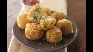 Egg And Cheese Poppers  Sanjeev Kapoor Khazana [upl. by Malha]