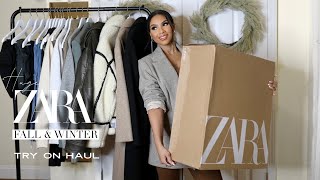 HUGE New In ZARA  FALL amp WINTER HAUL 2023  GIVEAWAY Coats Knits Skirts  zara zarahaul [upl. by Kirven43]