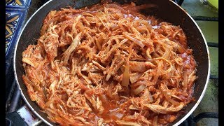 Tinga de pollo con chipotle muy fácil [upl. by Ahsinor866]