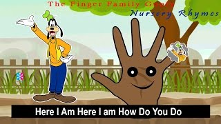 The Finger Family Goofy  Finger Family Nursery Rhymes amp Songs For Kids [upl. by Ethelind]