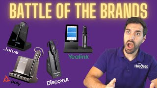 BEST Wireless Headset for PC amp DESKPHONE  Poly vs Jabra vs Yealink vs Discover  MIC TEST [upl. by Fayina287]