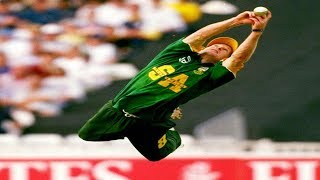 JONTY RHODES ●TOP 5 ● IMPOSSIBLE CATCHES Best Fielding Skills In Cricket EVER HD [upl. by Brightman]