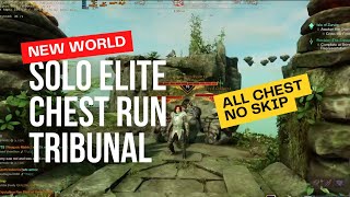 How To solo elite chest run Elysian wild Tutorial part 1 TRIBUNAL New World Aeternum [upl. by Atter]